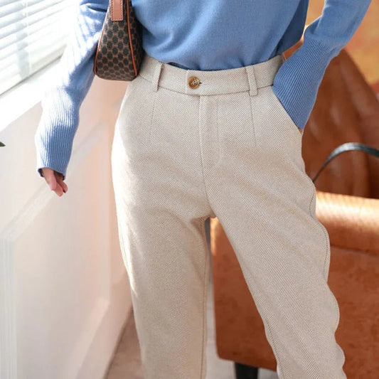 Calça Macau™ com interior forrado - A mais chique e versátil para o inverno!